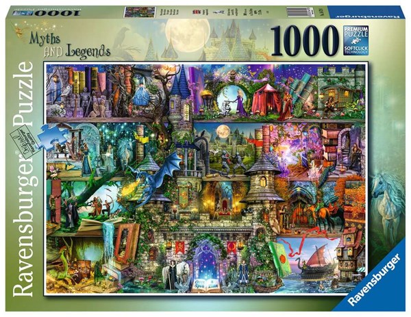 Ravensburger (16479) - "Myths and Legends" - 1000 brikker puslespil