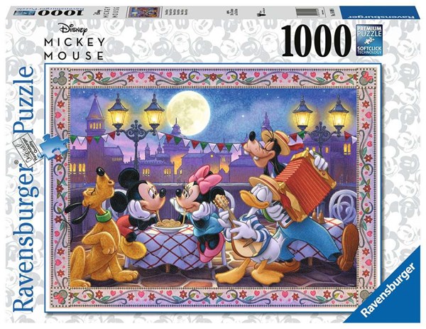 Ravensburger (16499) - "Disney, Mickey Mouse" - 1000 brikker puslespil