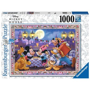 Ravensburger (16499) - "Disney, Mickey Mouse" - 1000 brikker puslespil