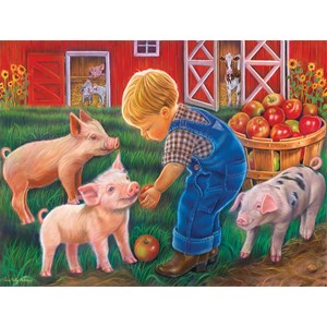 SunsOut (35875) - Tricia Reilly-Matthews: "Little Farm Boy" - 500 brikker puslespil