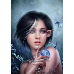Grafika (00992) - Cris Ortega: "The Curse of the Dragonfly" - 1000 brikker puslespil