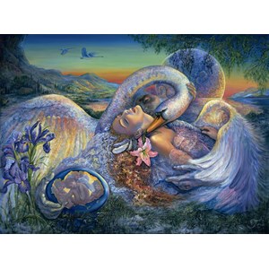 Grafika (00910) - Josephine Wall: "Leda and the Swan" - 2000 brikker puslespil