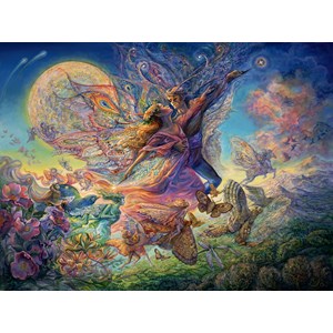 Grafika (00928) - Josephine Wall: "Titania and Oberon II" - 2000 brikker puslespil