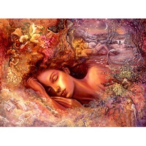 Grafika (00891) - Josephine Wall: "Psyche's Dreams" - 2000 brikker puslespil
