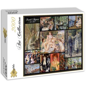 Grafika (00842) - Pierre-Auguste Renoir: "Auguste Renoir, Collage" - 2000 brikker puslespil