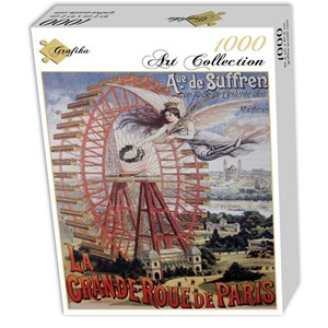 Grafika (00622) - "Affiche Publicitaire pour la Grande Roue de Paris, 1910" - 1000 brikker puslespil
