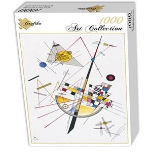 Grafika (00632) - Vassily Kandinsky: "Delicate Tension, 1923" - 1000 brikker puslespil