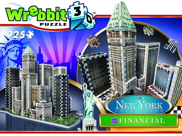 Wrebbit (W3D-2013) - "New York: Financial Downdown" - 925 brikker puslespil