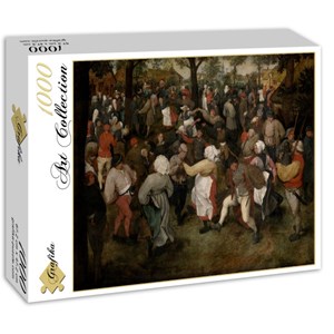 Grafika (00715) - Pieter Brueghel the Elder: "The Wedding Dance, 1566" - 1000 brikker puslespil