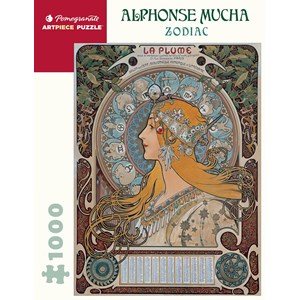 Pomegranate (aa1085) - Alphonse Mucha: "Zodiac" - 1000 brikker puslespil