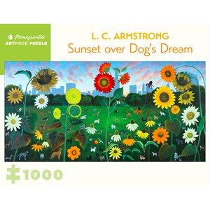 Pomegranate (aa1090) - L. C. Armstrong: "Sunset over Dog's Dream" - 1000 brikker puslespil