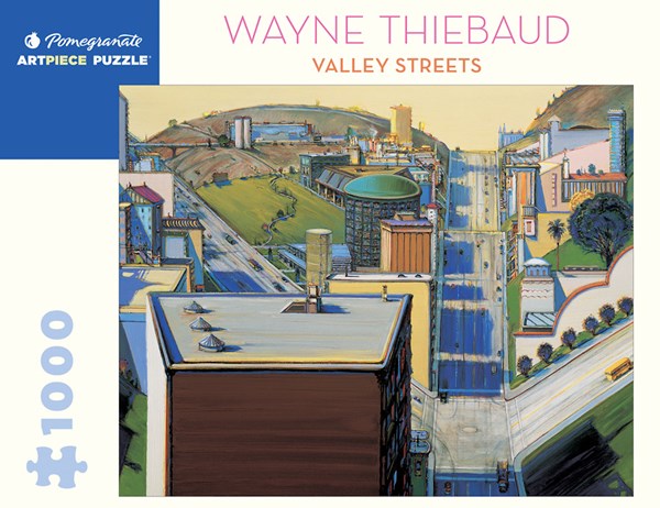 Pomegranate (aa1080) - Wayne Thiebaud: "Valley Streets" - 1000 brikker puslespil