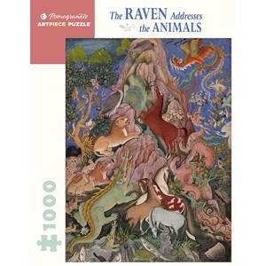 Pomegranate (aa1084) - "The Raven Addresses the Animals" - 1000 brikker puslespil
