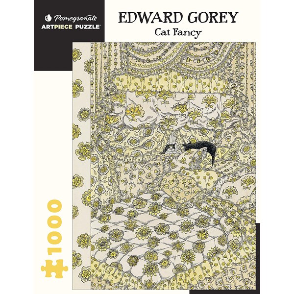 Pomegranate (aa1068) - Edward Gorey: "Cat Fancy" - 1000 brikker puslespil