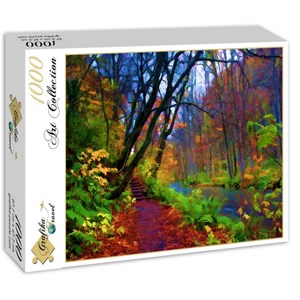 Grafika (01664) - "Stylized Autumn Forest" - 1000 brikker puslespil