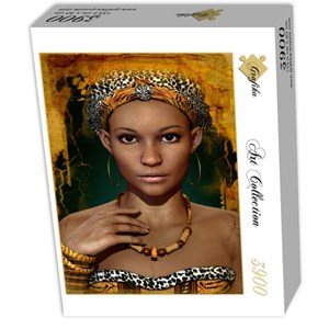 Grafika (01302) - "African Woman" - 3900 brikker puslespil