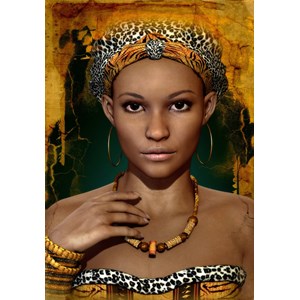 Grafika (01302) - "African Woman" - 3900 brikker puslespil
