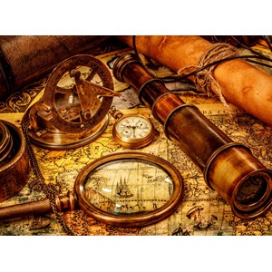 Grafika (01145) - "Vintage Travel" - 2000 brikker puslespil