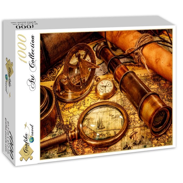 Grafika (01146) - "Vintage Travel" - 1000 brikker puslespil
