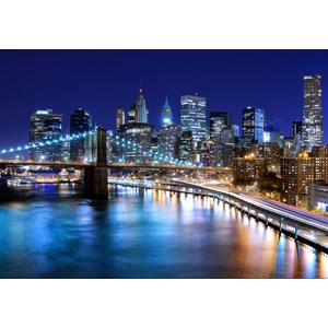 Grafika (01150) - "New York by Night" - 1000 brikker puslespil