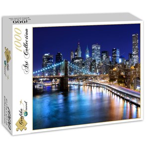 Grafika (01150) - "New York by Night" - 1000 brikker puslespil