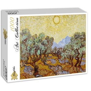 Grafika (01174) - Vincent van Gogh: "Olive Trees, 1889" - 1000 brikker puslespil