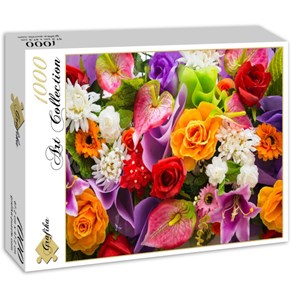 Grafika (01134) - "Artificial Bunch of Flowers" - 1000 brikker puslespil
