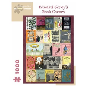 Pomegranate (aa1043) - Edward Gorey: "Edward Gorey's Book Covers" - 1000 brikker puslespil