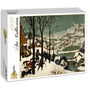 Grafika (00625) - Pieter Brueghel the Elder: "Hunters in the Snow" - 1000 brikker puslespil