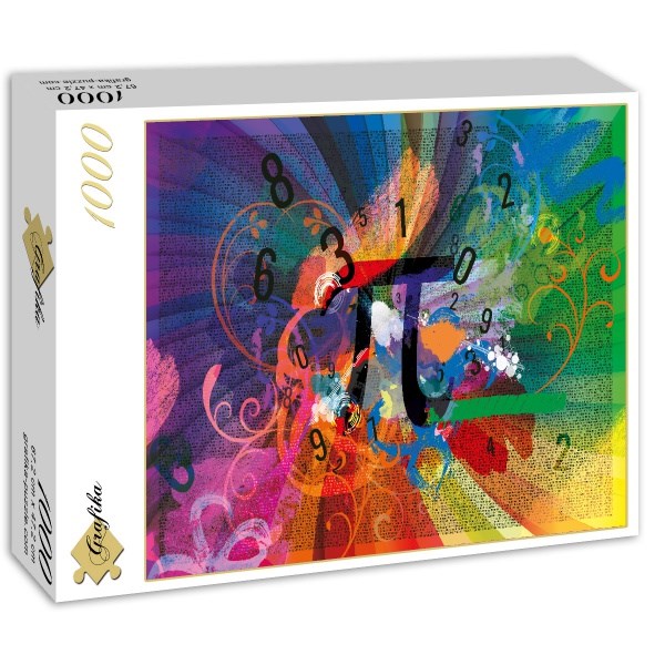 Grafika (01119) - "The number Pi" - 1000 brikker puslespil