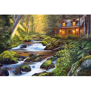 Castorland (C-104635) - "Creek Side Comfort" - 1000 brikker puslespil