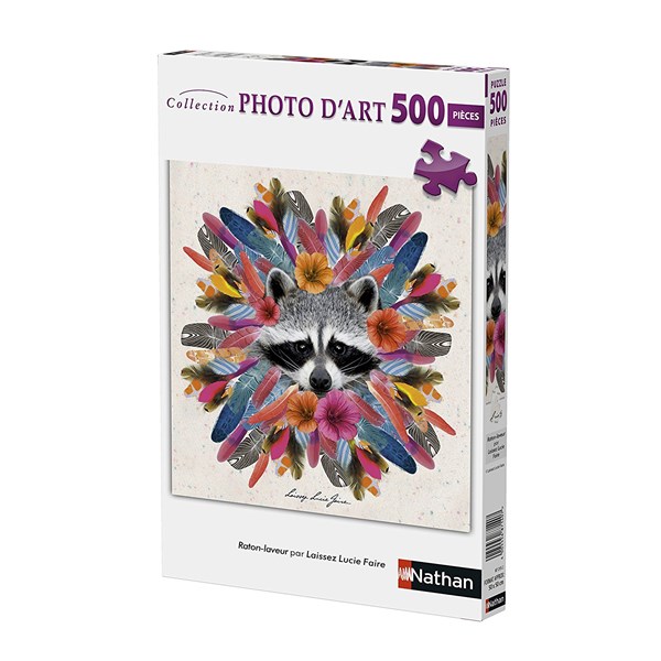 Nathan (87215) - "Raton-Laveur Laissez Lucie" - 500 brikker puslespil
