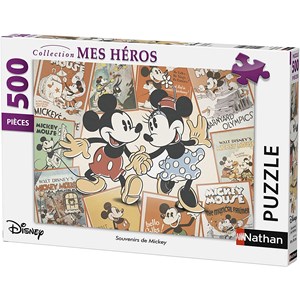 Nathan (87217) - "Mickey Mouse" - 500 brikker puslespil