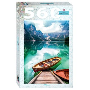 Step Puzzle (78108) - "Lake Prags in South Tyrol, Italy" - 560 brikker puslespil