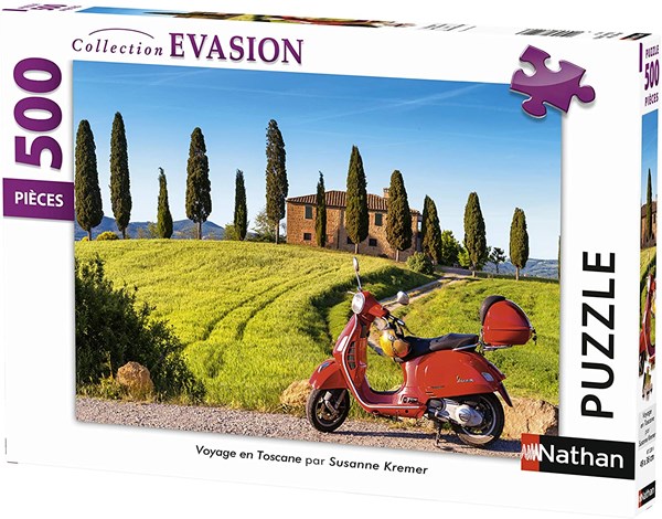 Nathan (87220) - "Travel in Tuscany" - 500 brikker puslespil