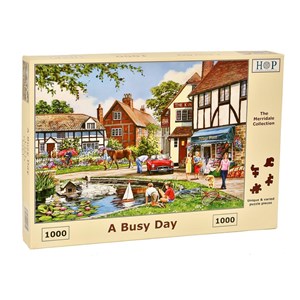 The House of Puzzles (4609) - "A Busy Day" - 1000 brikker puslespil
