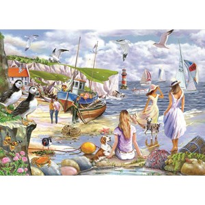The House of Puzzles (4937) - "Sea Shore Breezes" - 500 brikker puslespil