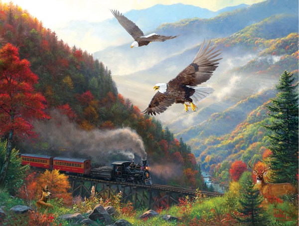 SunsOut (53135) - Mark Keathley: "Great Smoky Mountain Railroad" - 500 brikker puslespil