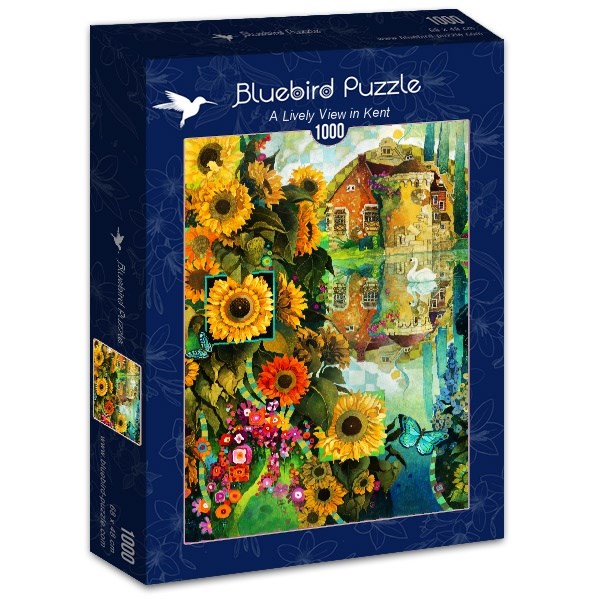 Bluebird Puzzle (70205) - David Galchutt: "A Lively View in Kent" - 1000 brikker puslespil