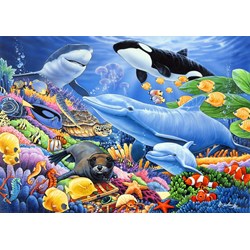 Bluebird Puzzle (70084) - Jenny Newland: "Sealife" - 500 brikker puslespil
