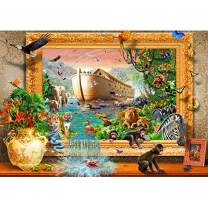 Bluebird Puzzle (70140) - Adrian Chesterman: "Noah's Ark Framed" - 1500 brikker puslespil