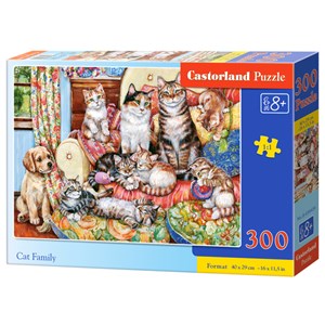 Castorland (B-030439) - "Cat Family" - 300 brikker puslespil