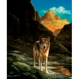 SunsOut (43031) - Julie Bell: "Lone Wolf" - 1000 brikker puslespil