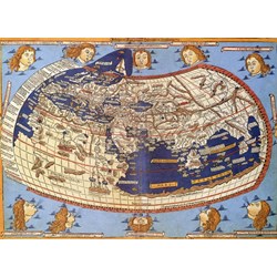 Grafika (00919) - Claudius Ptolemy: "The World, 1482" - 2000 brikker puslespil