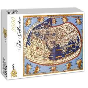 Grafika (00919) - Claudius Ptolemy: "The World, 1482" - 2000 brikker puslespil