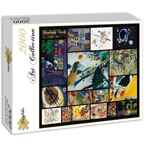 Grafika (00843) - Vassily Kandinsky: "Vassily Kandinsky, Collage" - 2000 brikker puslespil