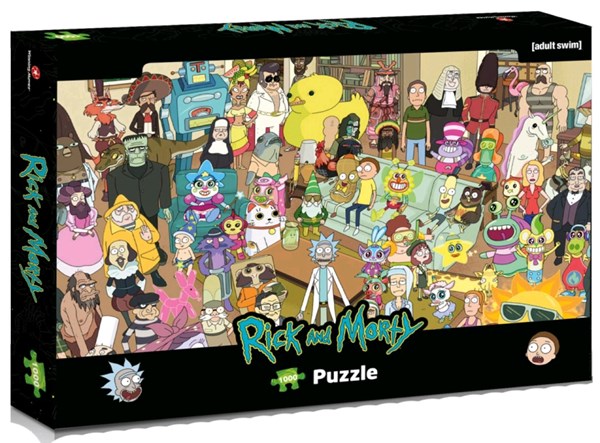 Winning Moves Games (39703) - "Rick and Morty" - 1000 brikker puslespil