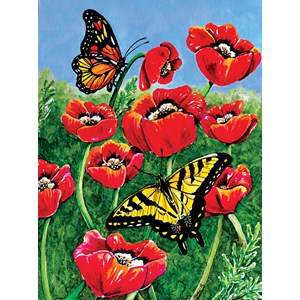 SunsOut (71455) - Charlsie Kelly: "Monarch and Swallowtails" - 1000 brikker puslespil