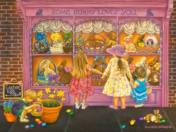 SunsOut (35926) - Tricia Reilly-Matthews: "Some Bunny Loves You" - 300 brikker puslespil