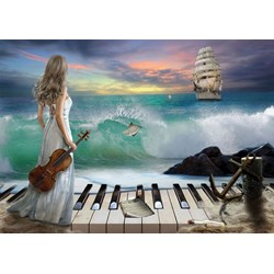 Art Puzzle (4468) - "Sea Symphony" - 1000 brikker puslespil